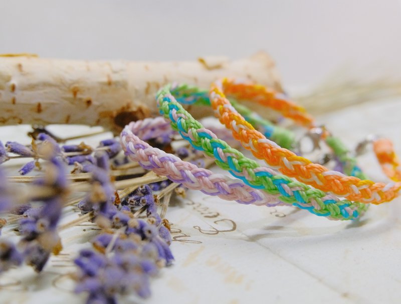 == weaven bracelet== 【 jie】 - สร้อยข้อมือ - ขี้ผึ้ง 