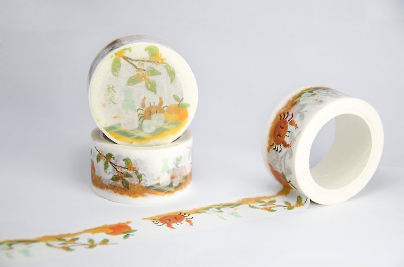 surenzhai food goods and paper tape Sioux City Stories - Autumn - Washi Tape - Paper Orange
