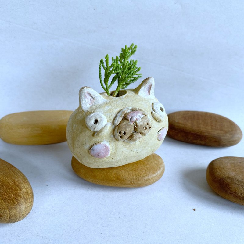 狗狗造型花瓶 / 手工陶瓷 - 花瓶 - 陶 多色