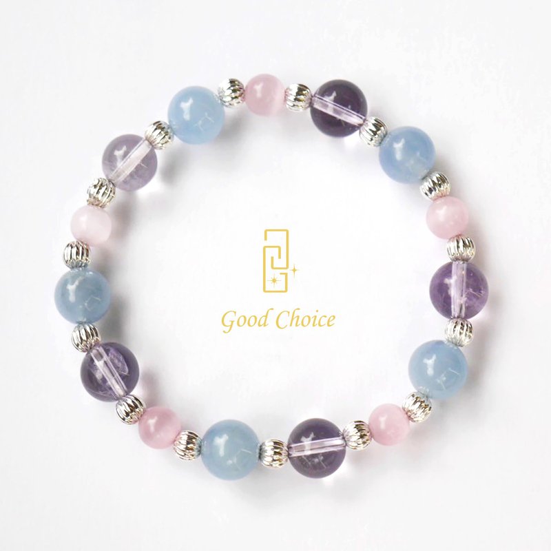 GoodChoice collaborates with unicorn crystal bracelet - สร้อยข้อมือ - เครื่องเพชรพลอย สึชมพู