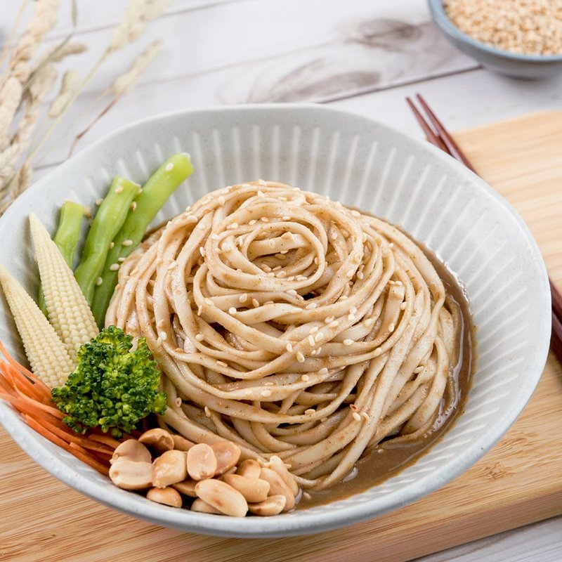 【祥和蔬食】 香醇麻醬拌麵1袋4入  4袋專區-全素 - 拌麵/麵條/米粉 - 其他材質 