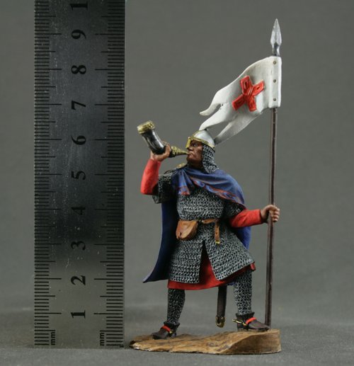 knight Middle Ages Hand Painted miniature figurine 54 mm Home Decor ...