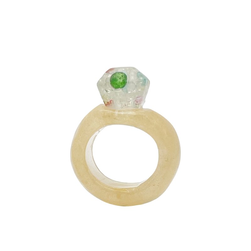 Gem Ring (gold) - แหวนทั่วไป - วัสดุอื่นๆ สีทอง