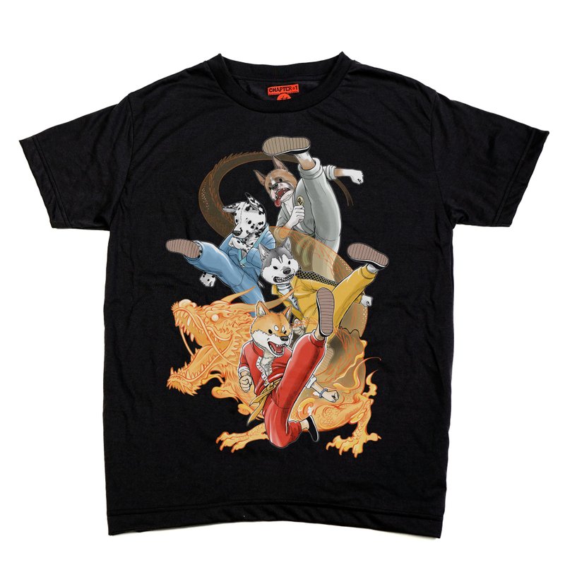 Teakhondo Inu groups Dragon style Chinese New Year Chapter One T-shirt - 男 T 恤 - 其他材質 白色