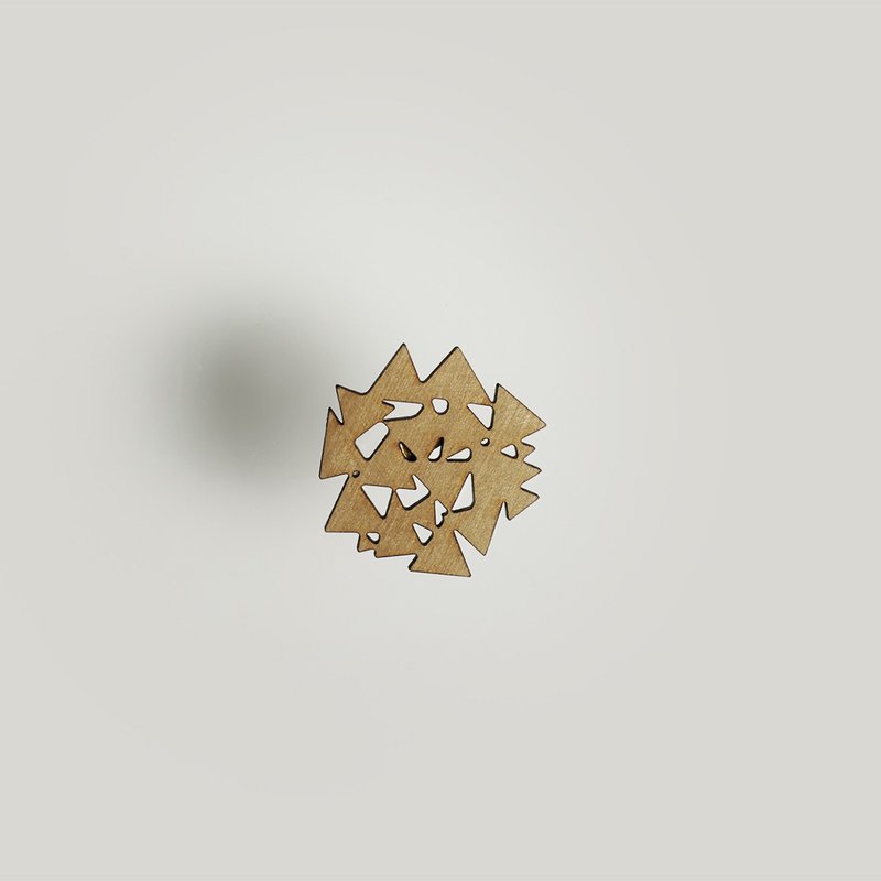 brooch sankaku M / さんかくブローチ Mサイズ - 胸針 - 木頭 