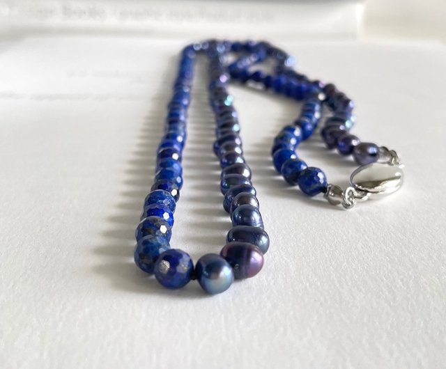 Indigo Sodalite and Lapis cheapest Lazuli Necklace