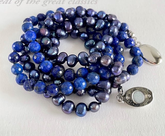 Indigo Sodalite and orders Lapis Lazuli Necklace