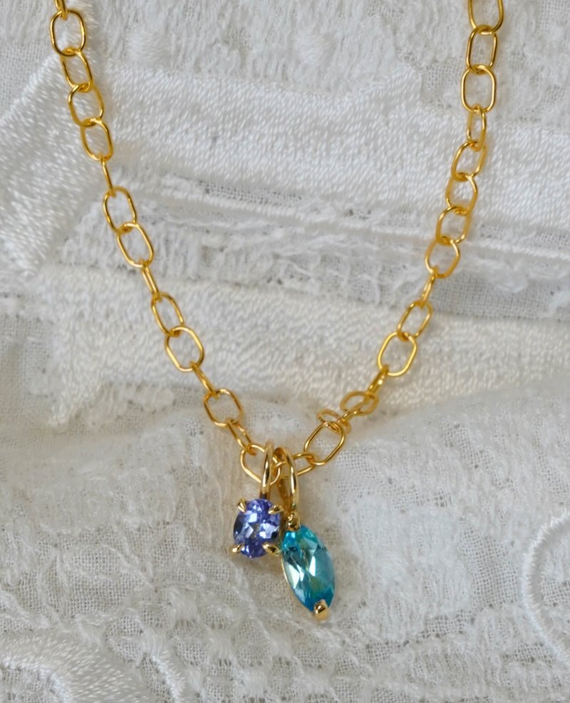 SV Birthstone Chain Bracelet - 手鍊/手環 - 其他金屬 多色