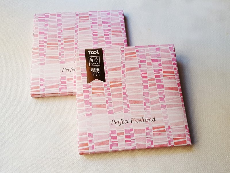 【Pinkoi厳選 】和紙カードセット-チャンクフクシア/ 47130 - カード・はがき - 紙 