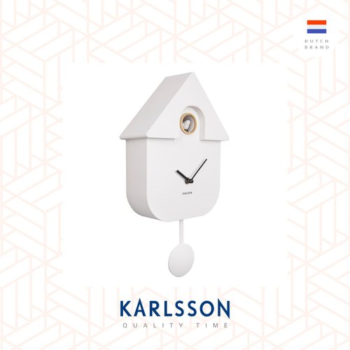Karlsson, Wall clock Modern Cuckoo white (Pendulum) Shop urlifestyle