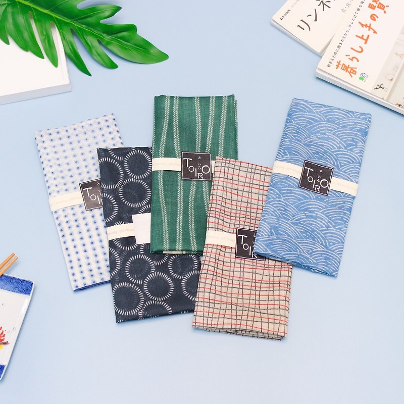 [Mother’s Day Gift Recommendation] Kyoto Handkerchief-TOIRO Series-Yu - Handkerchiefs & Pocket Squares - Cotton & Hemp 
