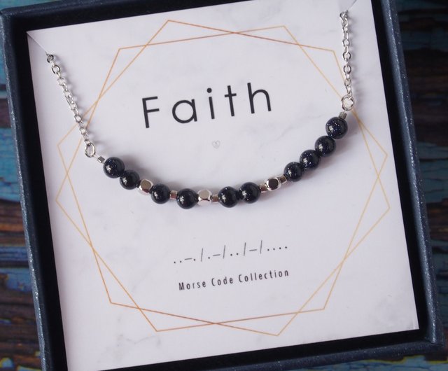 Peace Be With You Morse Code Necklace - Modern Faith Based Jewelry