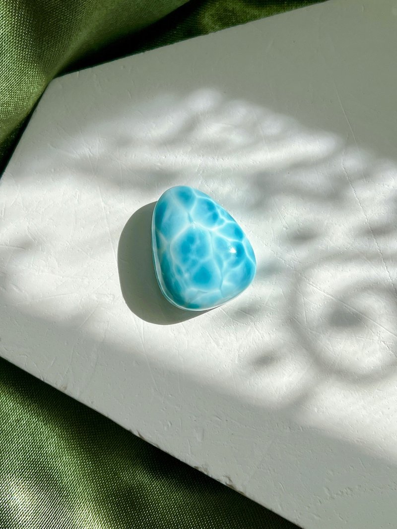 亞特蘭蒂斯之石—海紋石拉利瑪石Larimar - 戒指 - 水晶 藍色