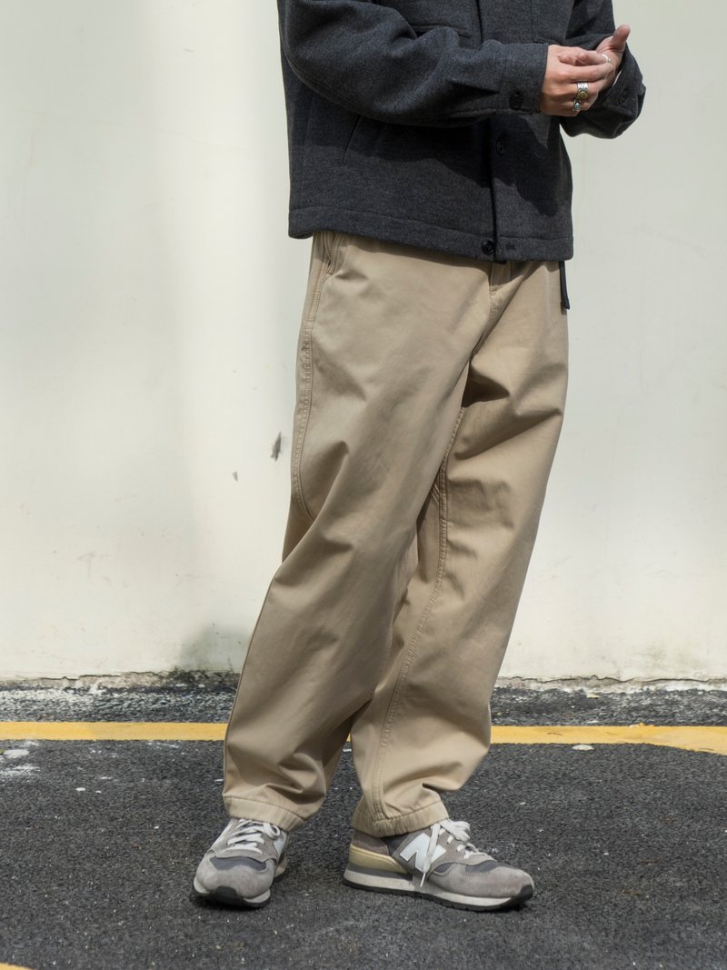 PANTS 冬季保暖戶外軟殼長褲 日系潮流加厚加絨多口袋立體剪裁長 - 男長褲/休閒褲 - 聚酯纖維 多色