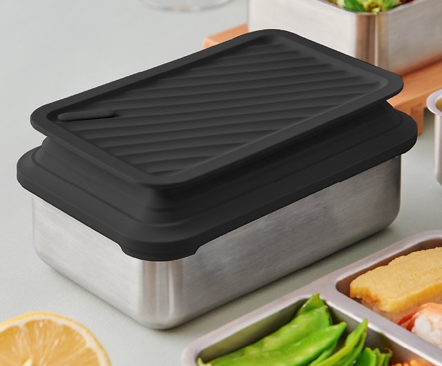 Double Box Microwaveable Stainless Steel Lunch Box - Microwaveable