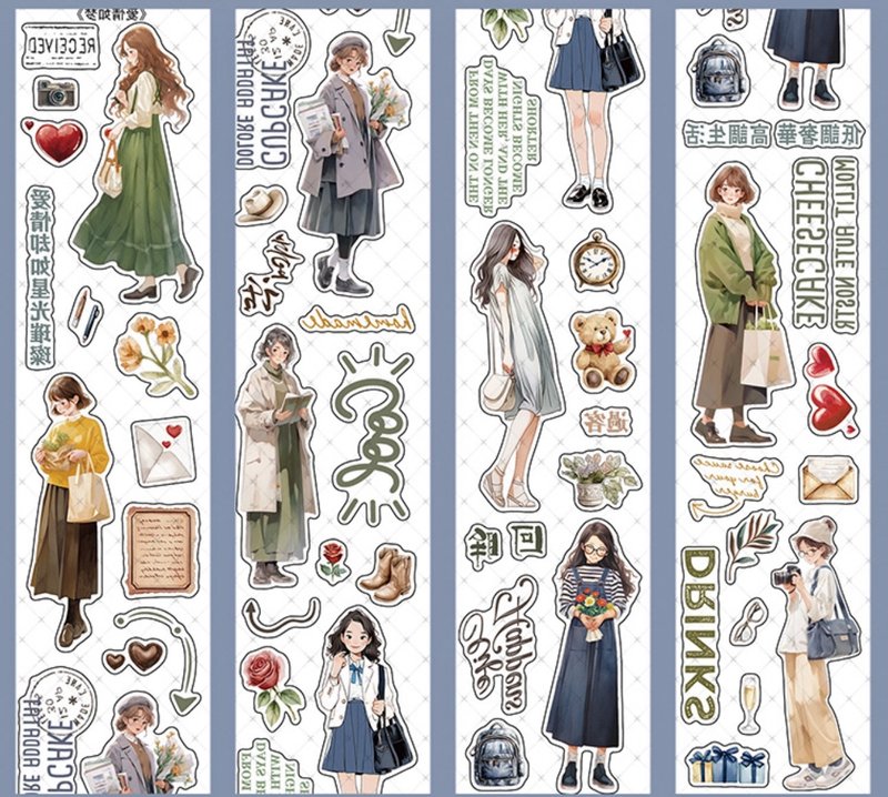 Love Like a Dream PET Washi Tape - มาสกิ้งเทป - วัสดุอื่นๆ หลากหลายสี