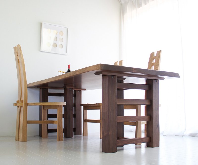 MUKU工房オリジナル 耐震テーブル - 机・テーブル - 木製 ブラウン