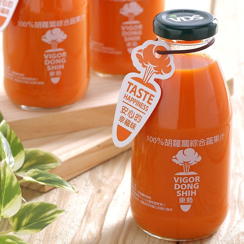 活力東勢-胡蘿蔔綜合蔬果汁散裝 - 果汁/蔬果汁 - 玻璃 橘色