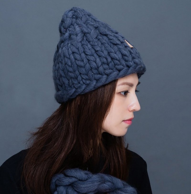 [Blind rattan practice class-Mountain] Experience 100% pure wool hand-knitted hat - เย็บปักถักร้อย/ใยขนแกะ/ผ้า - ขนแกะ 