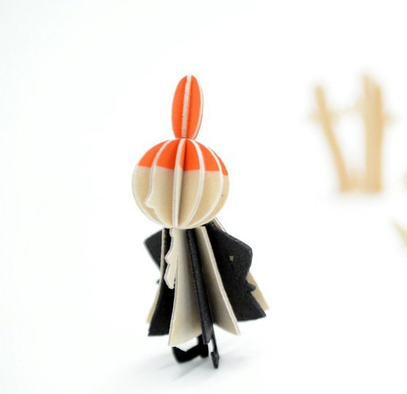 【芬蘭製】LOVI樂宜3D立體拼圖樺木明信片|擺飾|禮物-小不點(8cm) - 擺飾/家飾品 - 木頭 