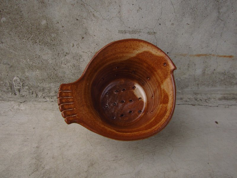 小鳥濾茶器(左手) - 茶具/茶杯 - 陶 