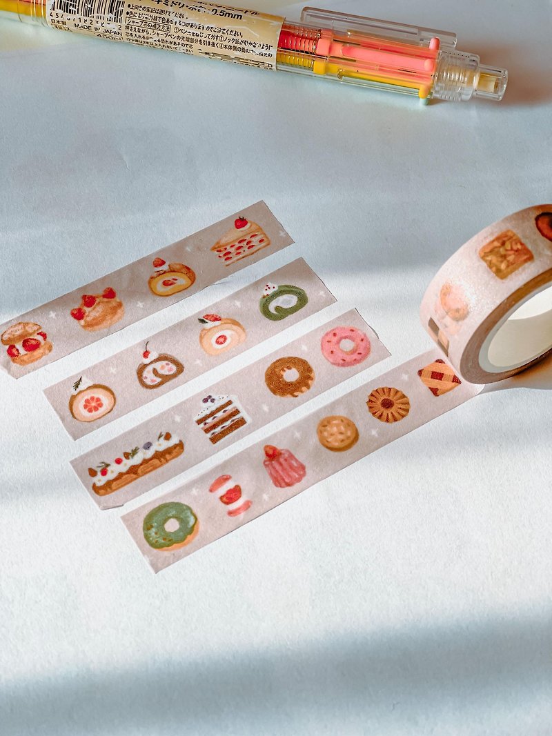 //Give me a lot of desserts// Paper tape - Washi Tape - Paper Pink