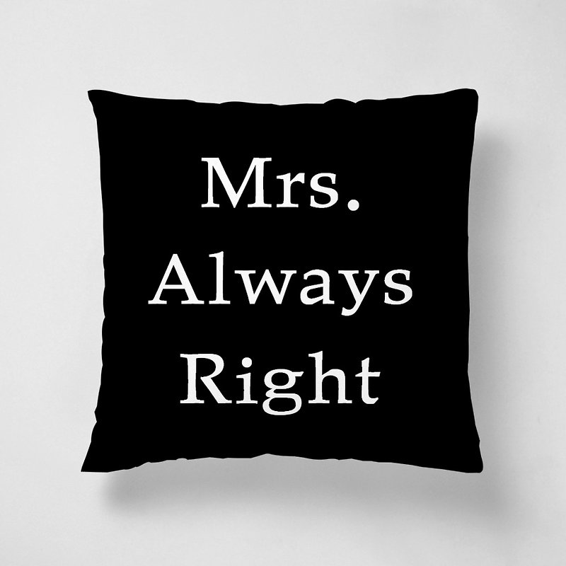 Mr.Right 40cm short velvet pillow Valentine's Day / wedding gift spot special offer - หมอน - วัสดุอื่นๆ สีดำ