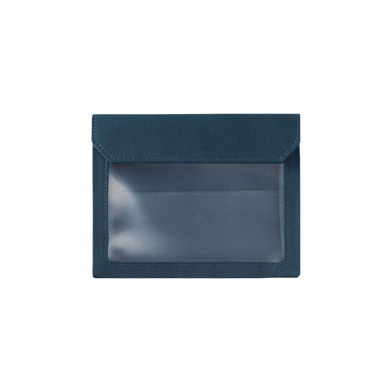 【KING JIM】FLATTY WORKS Multipurpose Storage Bag Navy Blue A6 - Toiletry Bags & Pouches - Other Materials Blue