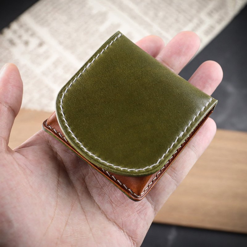 【客製化禮物】【方形零錢包/散紙包/馬蹄包】Cordovan馬臀皮 - 零錢包/小錢包 - 真皮 多色