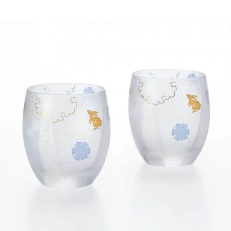 Snow Rabbit Vintage Glass Set - แก้วไวน์ - แก้ว สีใส