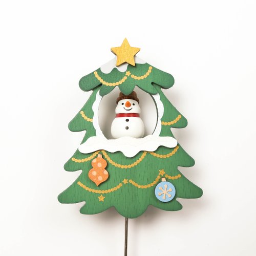 スノーマン クリスマスツリー/サンタクロース】木製アイアン