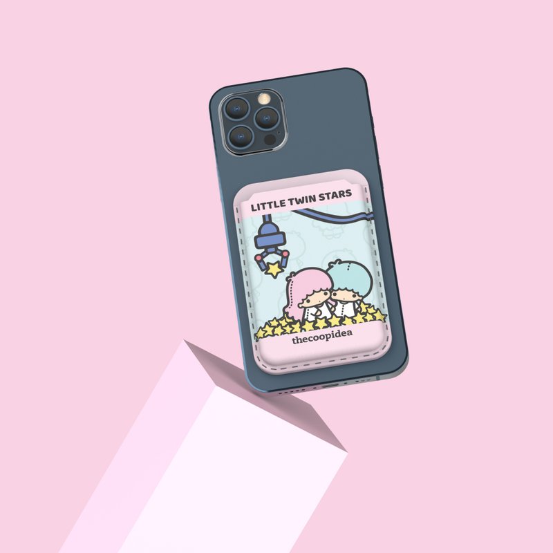 Sanrio WELT iPhone Magnetic Card/ Silver Case | Little Twin Star - Card Holders & Cases - Polyester 