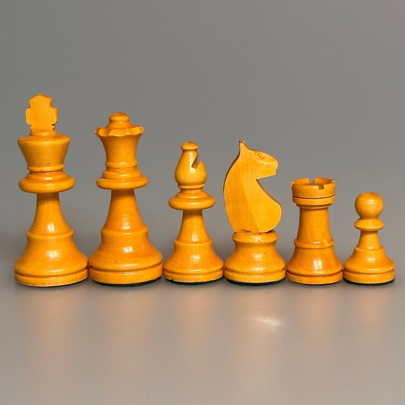 Vintage small chess set from Germany, 1960-70s - บอร์ดเกม - ไม้ สีเงิน