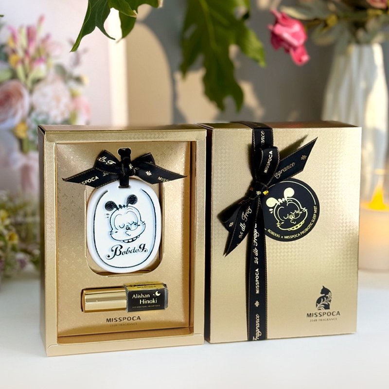 聯名款・貓友善x零酒精 舒眠香氛禮盒 抗菌防蟎 精油枕頭睡眠噴霧 - 香氛/精油/擴香 - 精油 金色