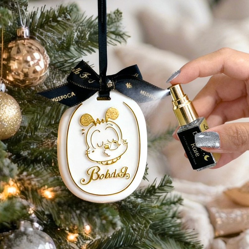 【送料無料・24時間発送】Bobdogコラボ スリープアロマクリスマスギフトセット＋バッグ付き ペットフレンドリー - アロマ・線香 - エッセンシャルオイル ゴールド