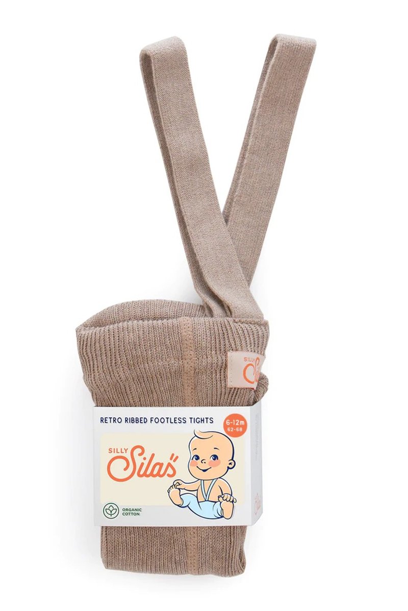 Silly Silas - Vintage Ribbed Suspenders - Peanut Blend - Pants - Cotton & Hemp 