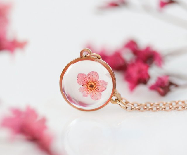  Necklace Pendant Plum Blossom Cherry Flowers Rose