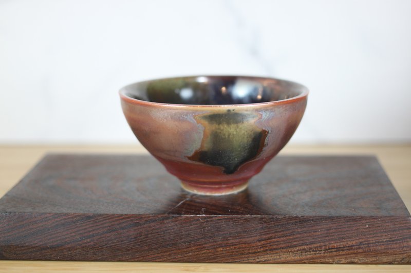 [Christmas Gift Box] 120ml Tianmu Glazed Wood Fired Tea Cup Tea Bowl Works by the famous Yingge artist Ye Minxiang - ถ้วย - เครื่องลายคราม 