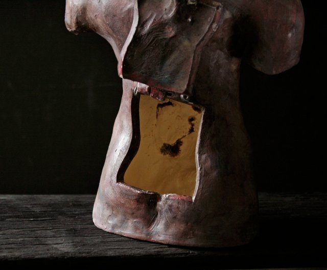 死体解剖模型（高さ35cm、手作り陶器箱入り） - ショップ 暗い不十分