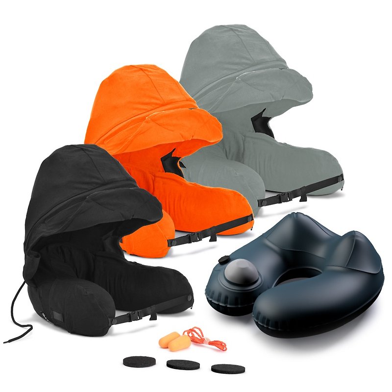 Somnus Travel Pillow 咕咕旅行枕-按壓充氣版 - 頸枕/旅行枕 - 其他材質 多色
