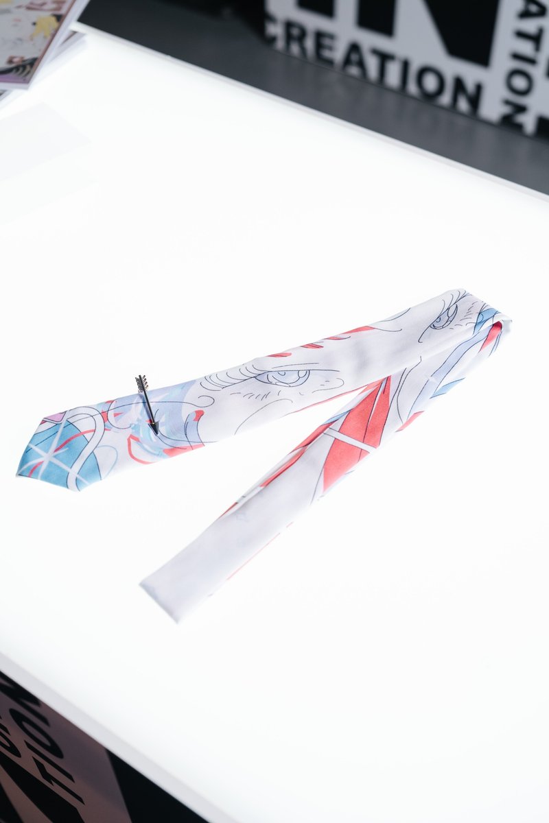 .67ARROW x Low-Level Mistake SAITE MISS_Joint Printed Tie_ - Ties & Tie Clips - Polyester Multicolor