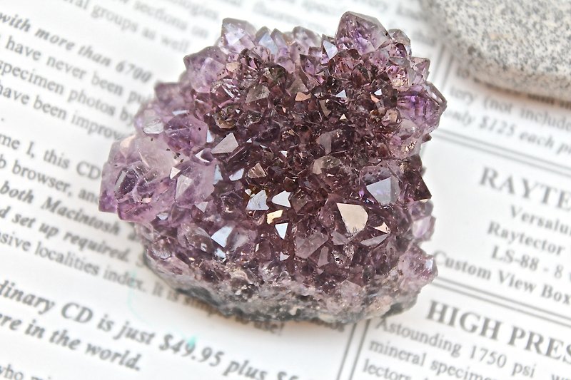 石栽 SHIZAI ▲巴西紫水晶原礦（含底座）▲ - 裝飾/擺設  - 寶石 紫色