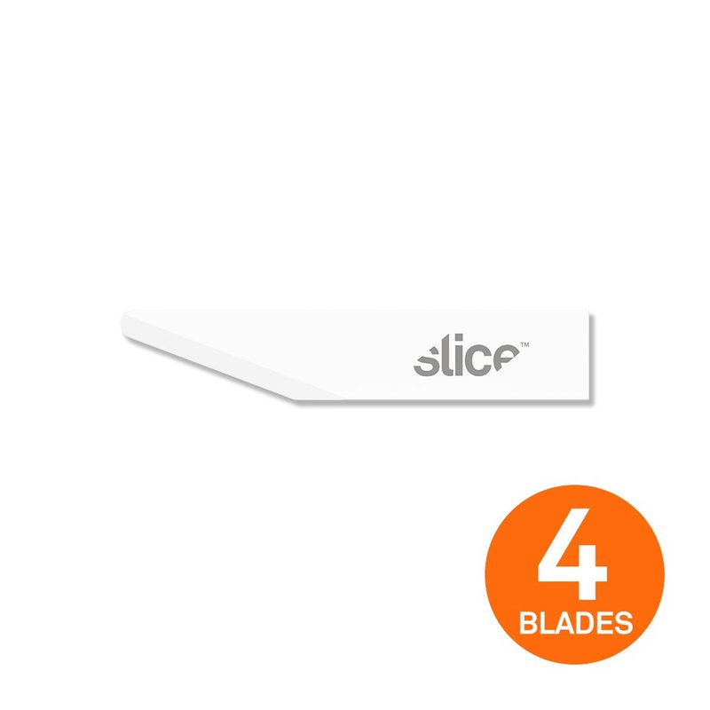 【Slice】陶瓷筆刀替刃 -圓 -4入組 - 剪刀/拆信刀 - 瓷 白色