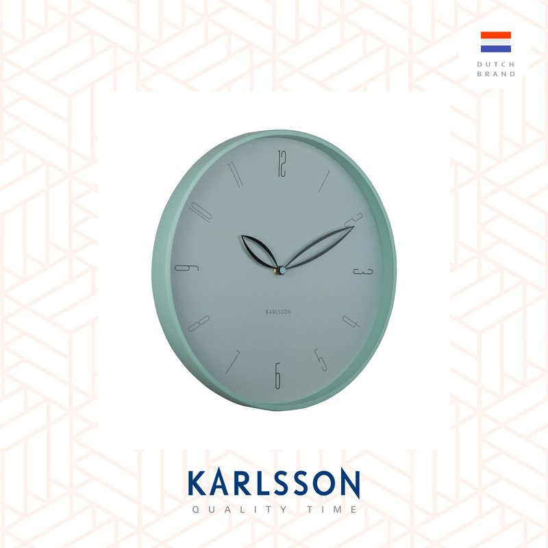 荷蘭Karlsson, Wall clock 40cm Petals misty blue 花瓣掛鐘藍色 - 時鐘/鬧鐘 - 其他金屬 藍色