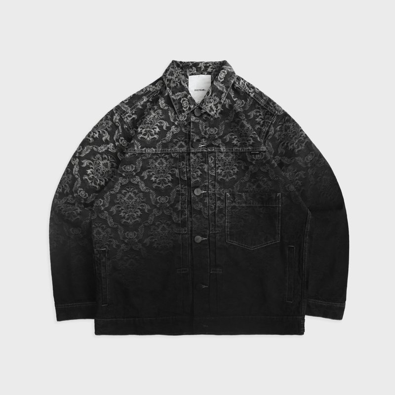 DYCTEAM - Gradient Ancient chinese pattetn work jacket(black - Men's Coats & Jackets - Other Materials Black