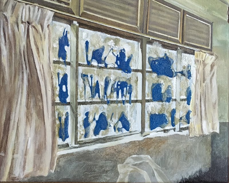 手繪作品 /\\ 窗 - 海報/掛畫/掛布 - 棉．麻 