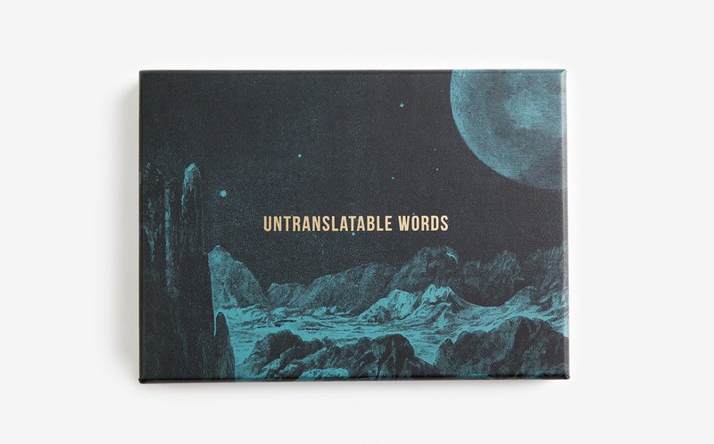 The School Of Life - Untranslatable Words - หนังสือซีน - กระดาษ 