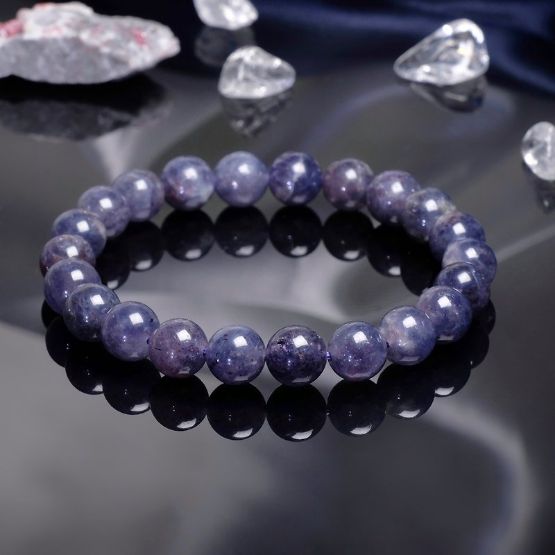 #297 One Picture One Object/9mm Star Blood Drop Cordierite Crystal Bracelet - Bracelets - Crystal Purple