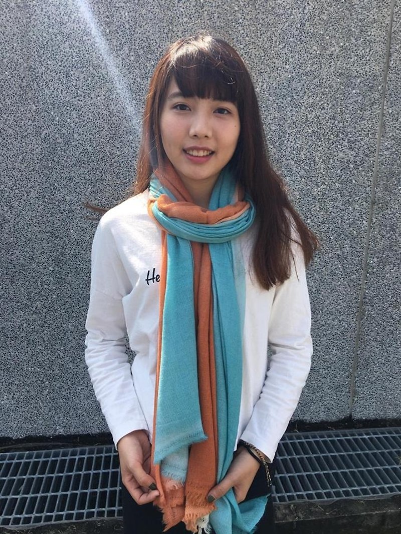 Kashenmier 100％カシミア/パシュミナカシミヤショール手作りスカーフ - 日本の色 - スカーフ - ウール 多色