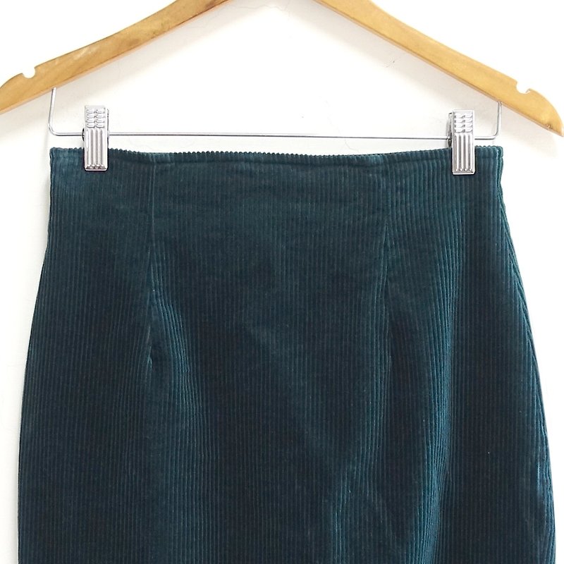 │Slowly│Lightheart. Green-Ancient Skirt│vintage.Retro.Literature - Skirts - Other Materials Green